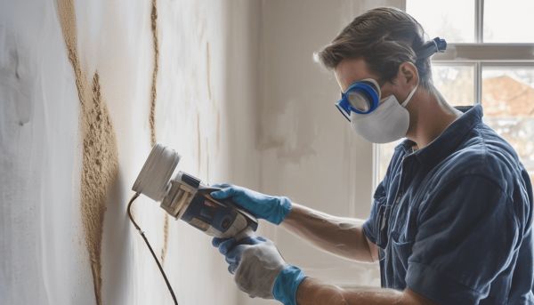 Poncer un mur avant peinture pour un résultat parfait